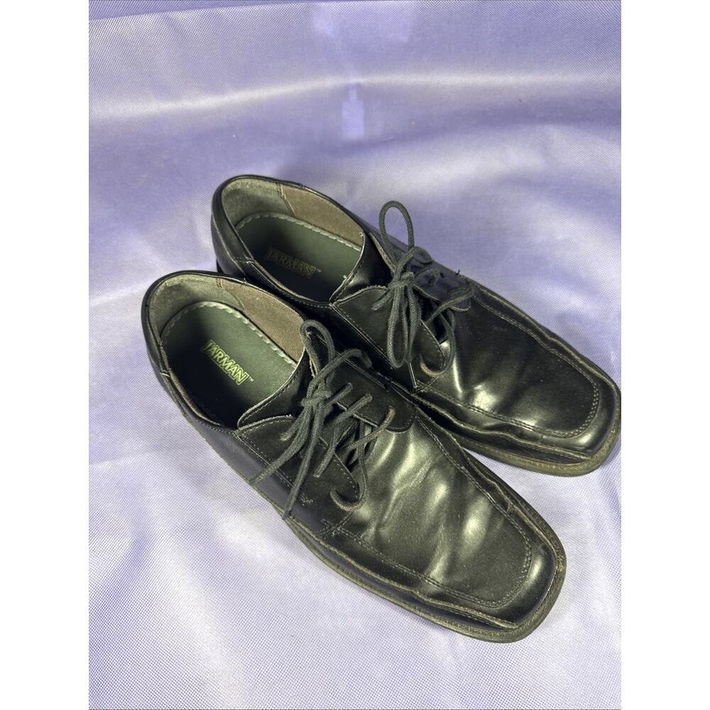 Jarman Faraday Mens Size 12 Black Oxford Square Toe Lace Up Dress Shoe C3
